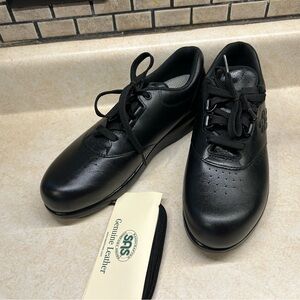 SAS Free Time Comfort Walking Shoes, #8925771-9, Black, LEA,  New Size7 S